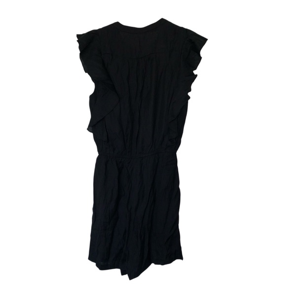 Cupshe Ruffled Button-Front Romper Black Size Small - Picture 5 of 7
